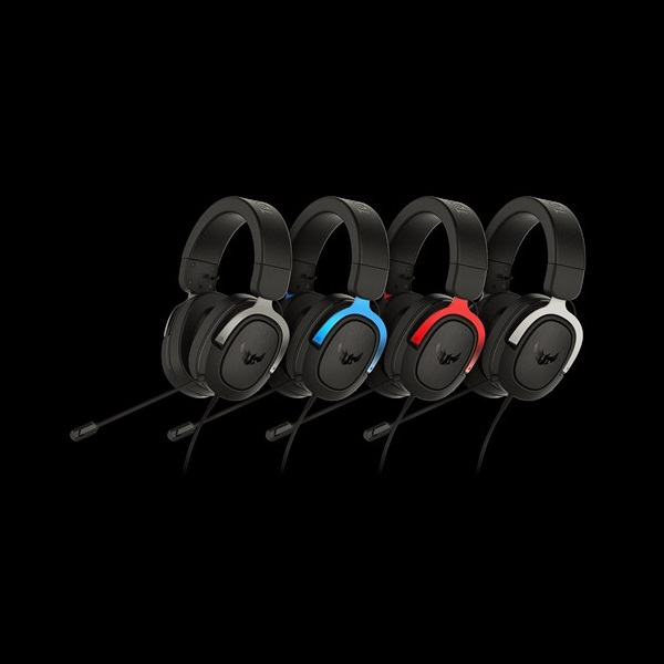 Auriculares Gaming ASUS TUF H3 Gun Metal — Sonido 7.1 Virtual.